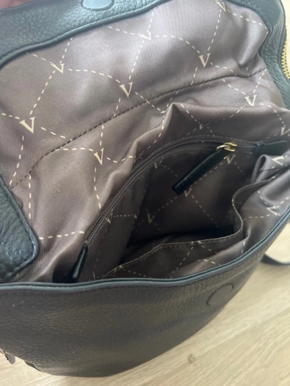 Vince Camuto Black Leather Crossbody - Picture 4 of 7
